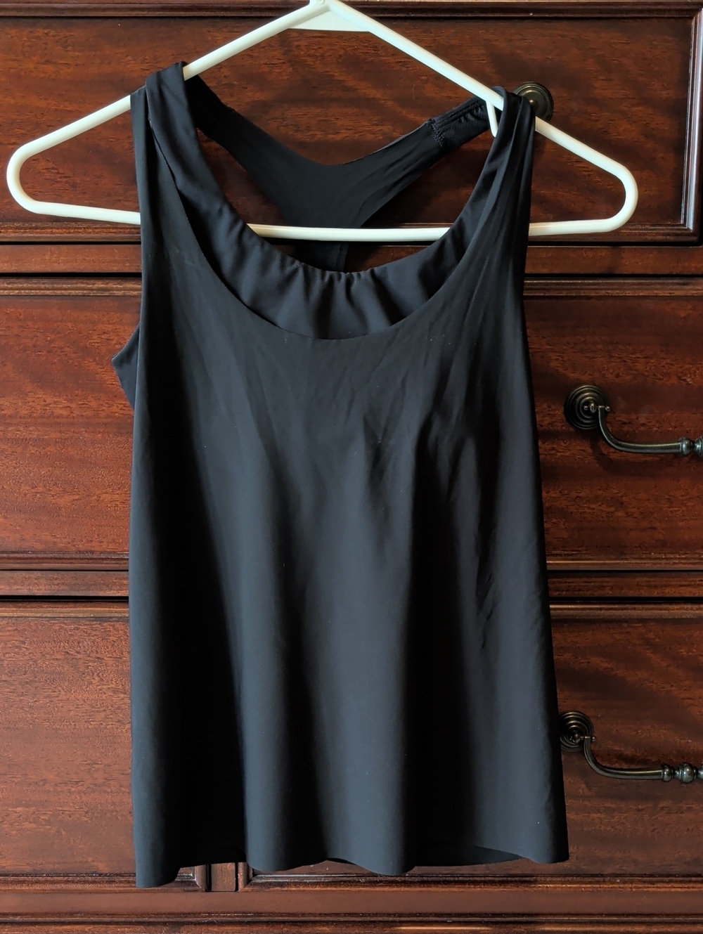 Athleta 2 In 1 Ultimate Support Top Black Size Small